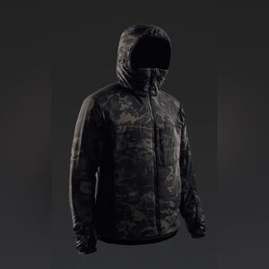 Men's Camouflage Hooded Puffer Jacket